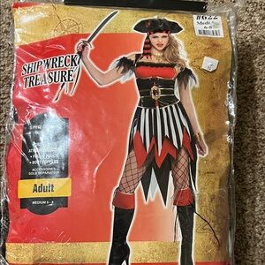 Pirate Costume - Red and Black